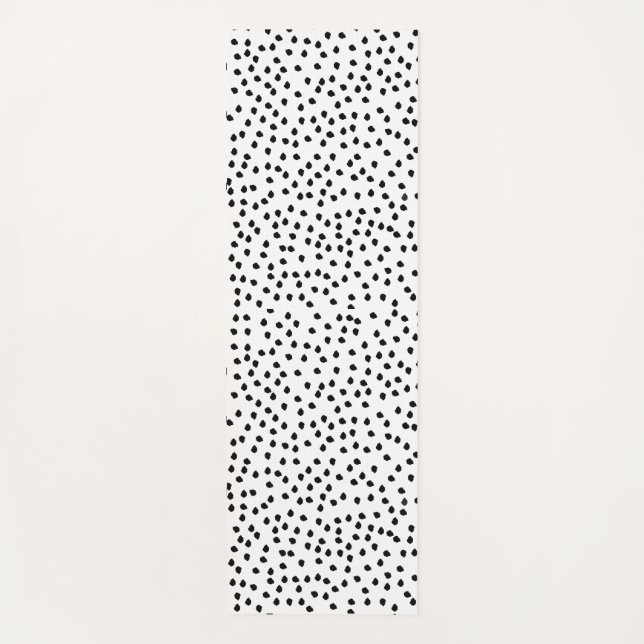 Minimalist Dalmatian Spots Simple Modern Cute Yoga Mat (Front)