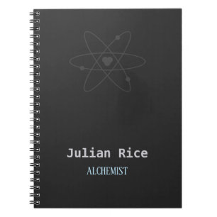 Minimalist dark gray notebook