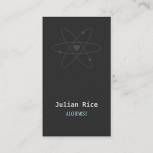 Minimalist dark grey business card