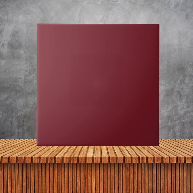 Minimalist Dark Red  Plain Solid Colour Tile (Creator Uploaded)