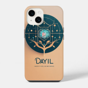 Minimalist Dayli Health Logo - Holistic Well-being iPhone 14 Case