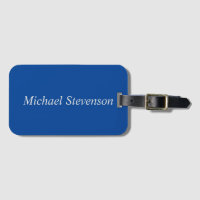 Minimalist Deep Blue Modern Plain