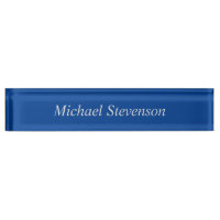 Minimalist Deep Blue Modern Plain