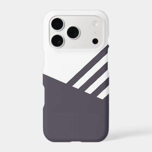 Minimalist Deep Purple and White phone cases