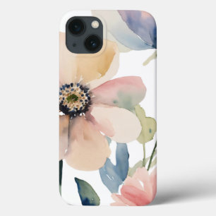 Minimalist delicate flowers iPhone 13 case
