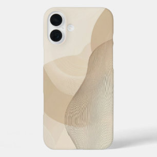 Minimalist Delicate Leaf & Branch Sketch iPhone 16 Plus Case