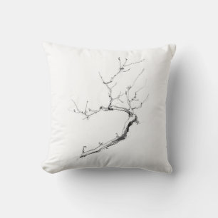 Minimalist Delicate Tree Branch Cushion