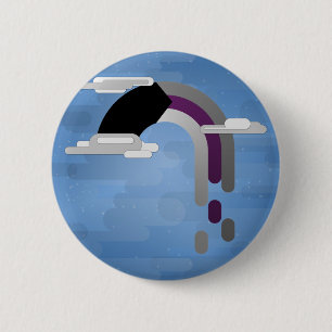 Minimalist Demisexual Drip Rainbow 6 Cm Round Badge