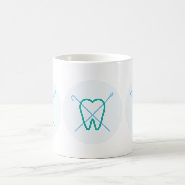 Minimalist Dentist Mug – Custom Name Dental Logo (Center)