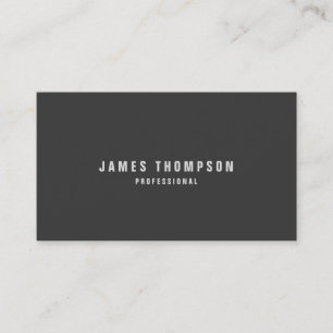 Minimalist Design Custom Colour Professional Business Card