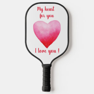 Minimalist design I love you. Puzzle Pickleball Paddle