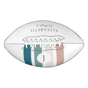 Minimalist design in pastel colours american football