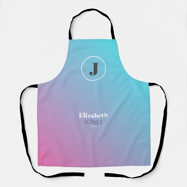 Minimalist design in pastel colours apron (Front)