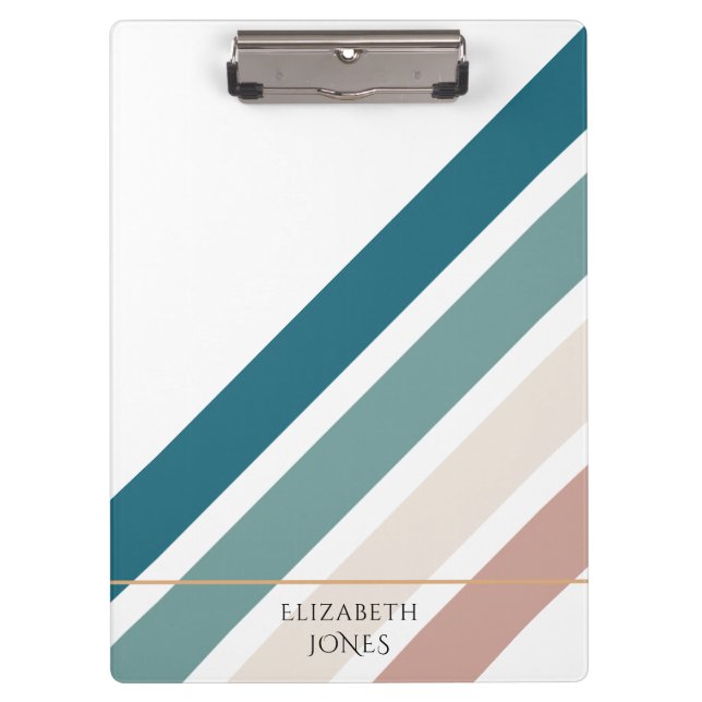 Minimalist design in pastel colours clipboard (Front)