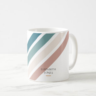 Minimalist design in pastel colours coffee mug