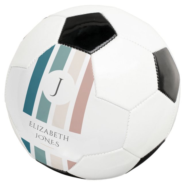 Minimalist design in pastel colours football (Three Quarter)