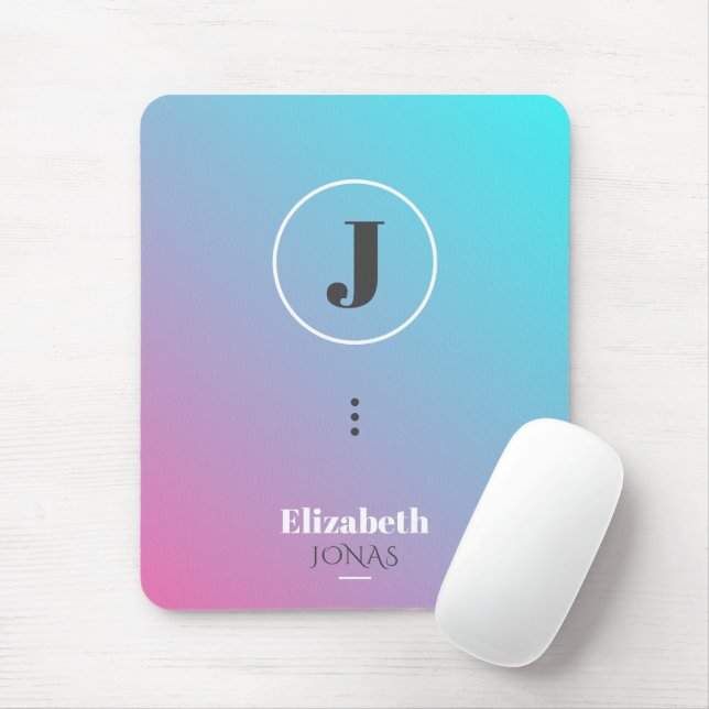 Minimalist design in pastel colours mouse mat (With Mouse)