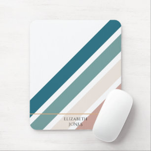 Minimalist design in pastel colours mouse mat