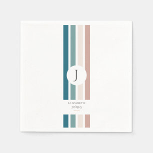 Minimalist design in pastel colours napkin