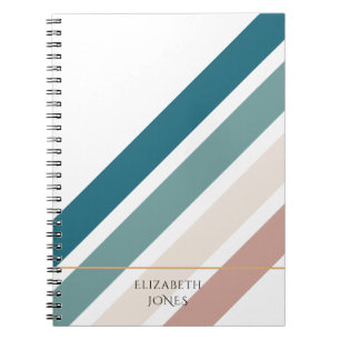 Minimalist design in pastel colours notebook