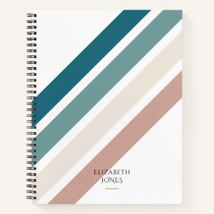 Minimalist design in pastel colours notebook