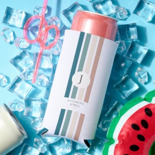 Minimalist design in pastel colours seltzer can cooler