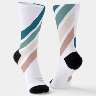 Minimalist design in pastel colours socks