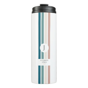 Minimalist design in pastel colours thermal tumbler