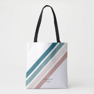 Minimalist design in pastel colours tote bag