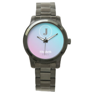 Minimalist design in pastel colours watch