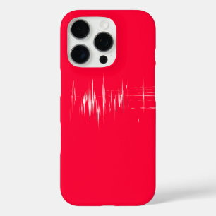 Minimalist Design on Red iPhone 16 Pro Case