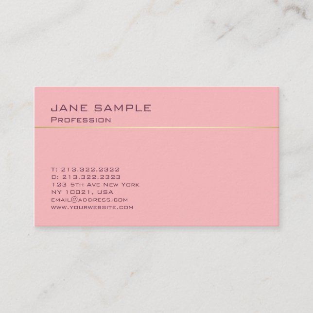 Minimalist Design Professional Elegant Harmonic Business Card (Front)