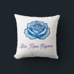 Minimalist Design Romantic Blue Rose Floral Gift  Cushion<br><div class="desc">Celebrate everlasting love with this romantic blue rose pillow,  featuring the words “Forever & Always.” A cosy accent and a heartfelt gift for couples,  anniversaries,  or Valentine’s Day.</div>