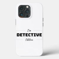 Minimalist Detective Edition iPhone 13 Pro Cases
