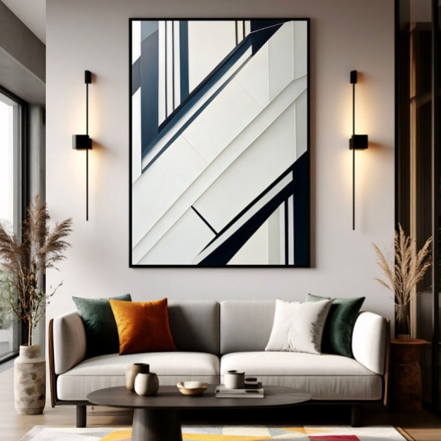 Minimalist Diagonal Geometry Poster (Creator Uploaded)