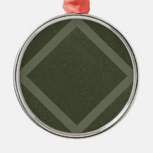 Minimalist Diamond Moss Green Ornament
