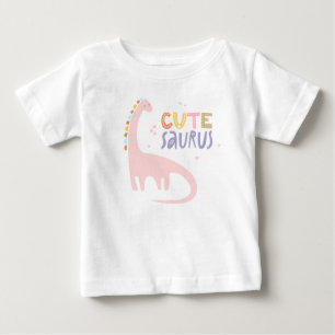 Minimalist Dinosaur CuteSaurus Baby T-Shirt