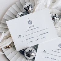 Minimalist Disco Ball Wedding | Meal Choice