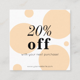 Minimalist Discount Card