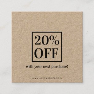 Minimalist  Discount Card