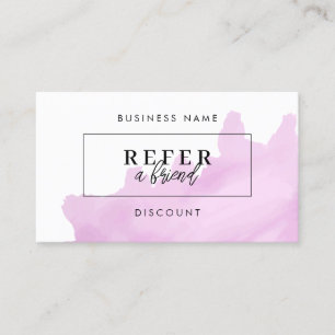 Minimalist Discount Referral Card Refer a Friend