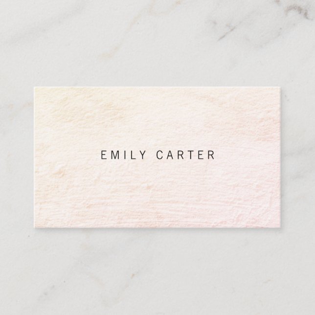 Minimalist Distressed Business Card (Front)