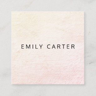 Minimalist Distressed Square Business Card