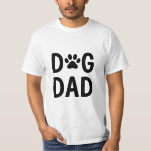 Minimalist Dog Dad T-Shirt Playful Hand-Drawn Ty