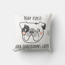 Minimalist Dog Humour Design in Neutral Tones