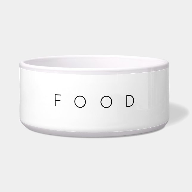 Minimalist Dog or Cat Pet Food Bowl (Front)