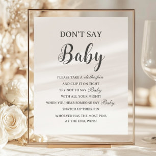 Minimalist Don't Say Baby Game