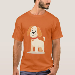 Minimalist Doodle Dog Children s Drawing Dogs frie T-Shirt