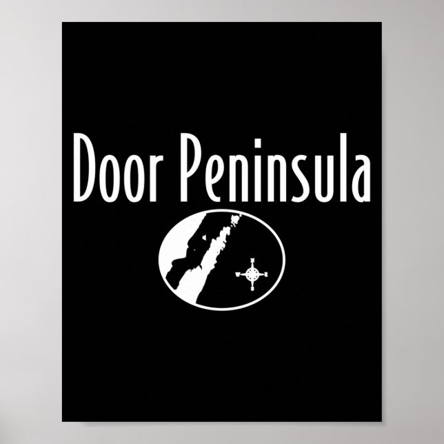 Minimalist door peninsula - wisconsin performance  poster (Front)