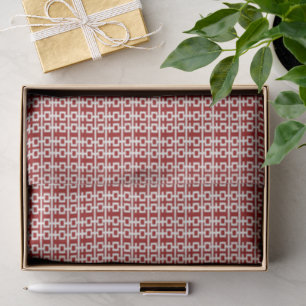 Minimalist Double Happiness Modern Chinese Wedding Tissue Paper